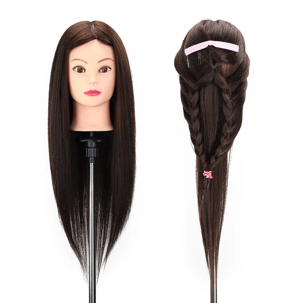 real hair practice head