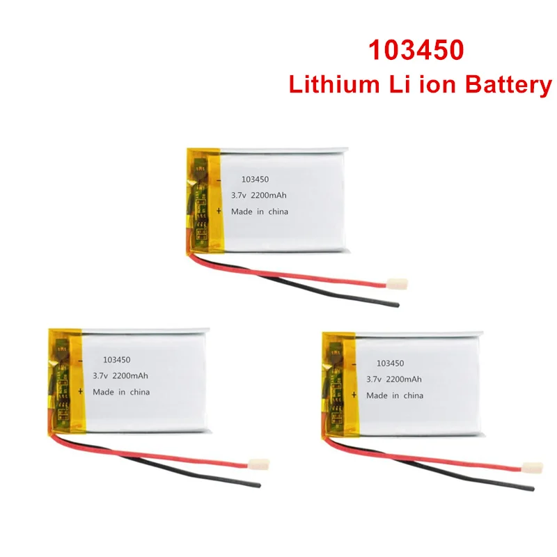 103450 3.7V 2000mAh Lipo Battery Replacement li-ion cells Lithium Li-Po Polymer Rechargeable For Bluetooth speaker | Электроника