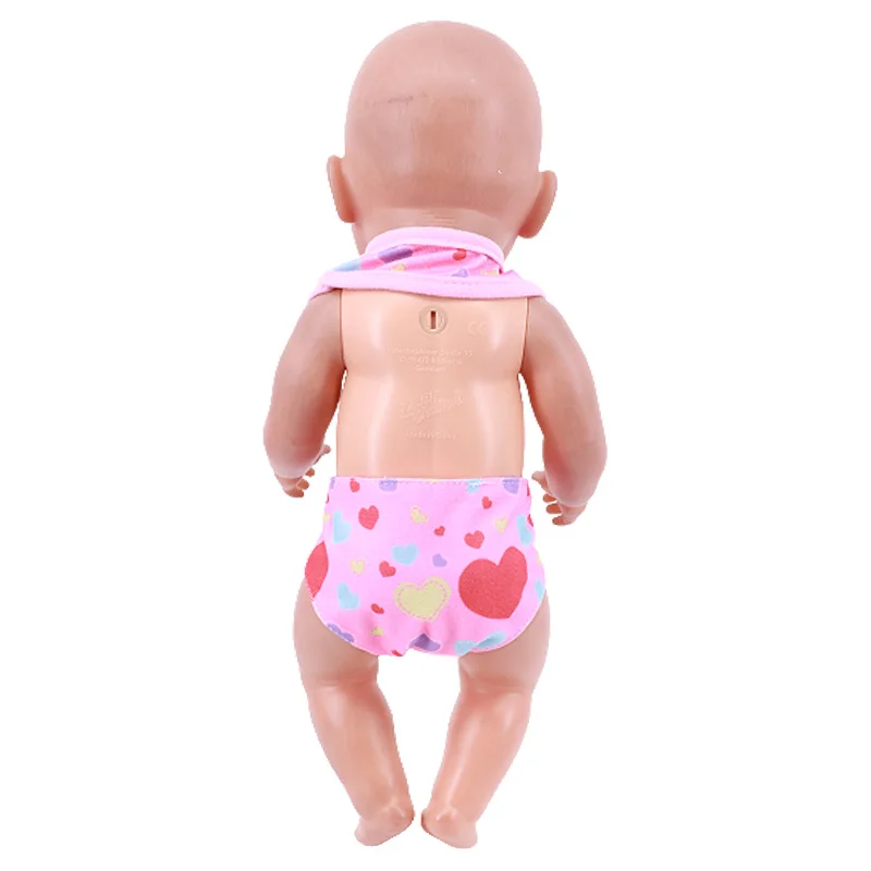 Doll Diapers Underwear Panty Fit 18Inch American43CM Reborn New Born Baby Doll Clothes Accessories Nenuco Ropa Generation Toys 3