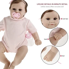NPK – poupée de bébé Reborn de 50cm, douce au toucher, avec des cheveux dessinés à la main, de haute qualité, faite à la main