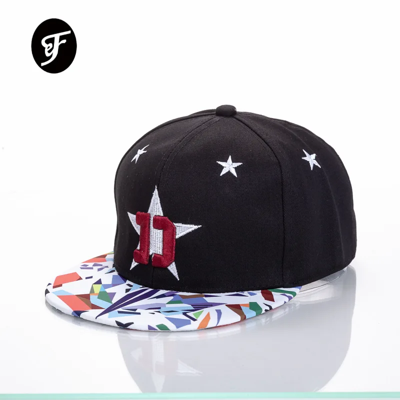 

New style Hip-hop Pentagon Embroidery Hip-hop Hat Fashion Horizon Hat Outdoor Sports Tourist Couple Baseball Cap