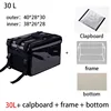 30L Extra Large Cooler Bag Car Ice Pack Insulated Thermal Lunch Pizza Bag Fresh Food delivery Container Refrigerator Bag 4