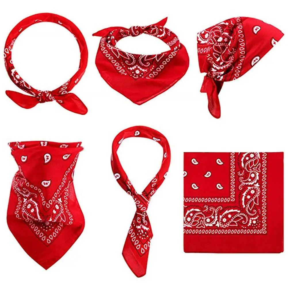 Bohemian Print Bandana Hair Bands for Girls Women Kids Unisex Square Scarf Turban Headband Hair Accessories