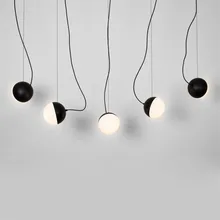 Скандинавская Волшебная стеклянная подвесная люстра в форме шара, прикроватные лампы для спальни, современный простой Ресторан, столовая, кухонные подвесные светильники