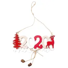 Рождественские украшения новые буквы пеньковая веревка деревянная подвеска креативная Рождественская елка украшение кулон