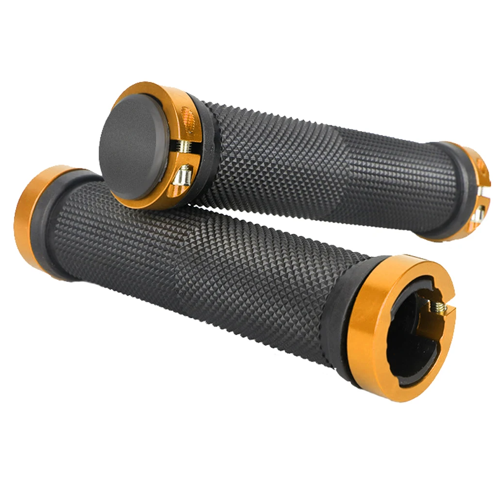 1 Pair Bicycle Double Lock MTB Cycling Handle Bar Grips Hand Cover Anti-slip Bicycle Handlebar Grips Bike Accessories