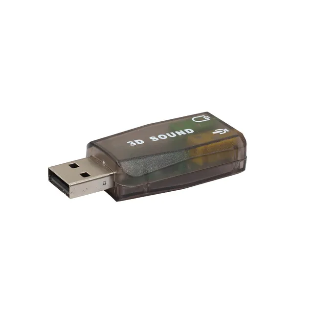 Adaptateur de carte son USB externe (3D) Garpex® - Carte son USB 5.1 - Carte  son 