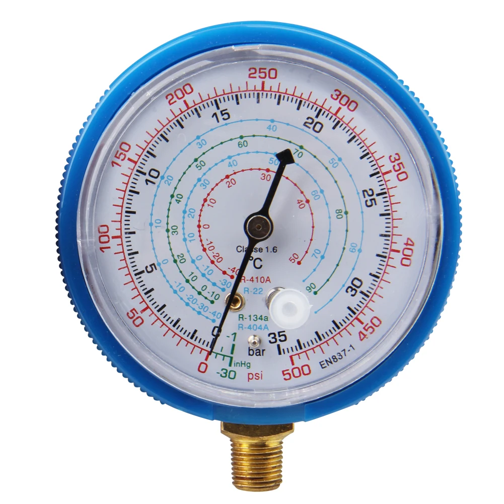 Car Auto Low&High Pressure Gauge Refrigeration AC Air Conditioner Manifold Gauge R134A
