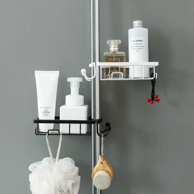 Bathroom Shower Rod Hanging Wrought Iron Basket Soap Dish Shampoo Holder  Kitchen Sink Faucet Rack Sponge Rag Storage Drain Shelf|Storage Holders &amp;  Racks| - AliExpress