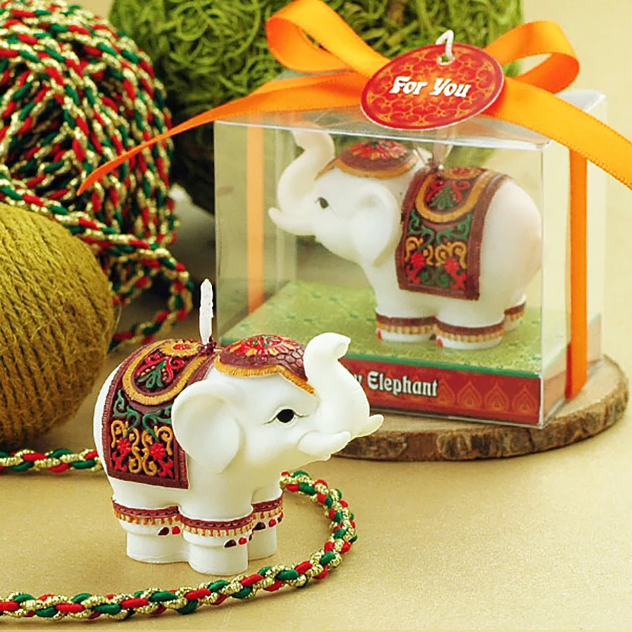 Animal Creative Elephant Candle Party Art Birthday Scented Candles Gift Wedding Velas Decorativas Home Decoration QLB002