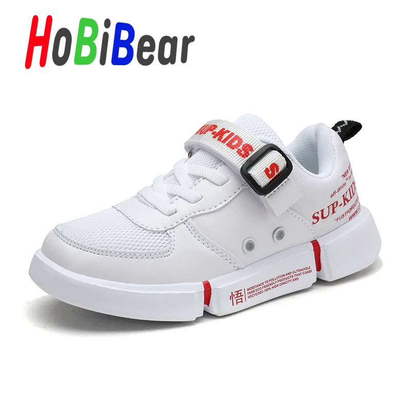 HOBIBEAR/повседневная школьная обувь для мальчиков; удобные кроссовки для больших мальчиков; Детские дизайнерские брендовые кроссовки для прогулок; Детские кроссовки на плоской подошве