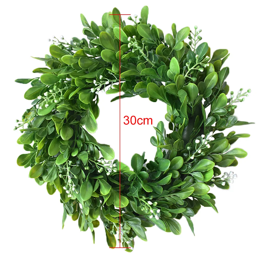 Artificial Wreath Bodhi Fruit Grass Wreath Garland Wedding Home Door Hanging Decoration Decor Garden Headwear Sztuczne Kwiaty