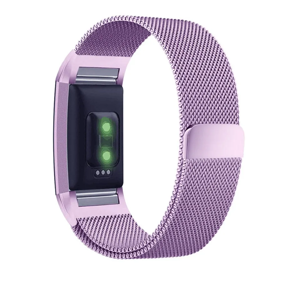 Для браслета Fitbit Charge 2 металлический ремешок Безвинтовой магнитный браслет из нержавеющей стали ремешок для Fitbit Charge2 сменные браслеты - Цвет: 10