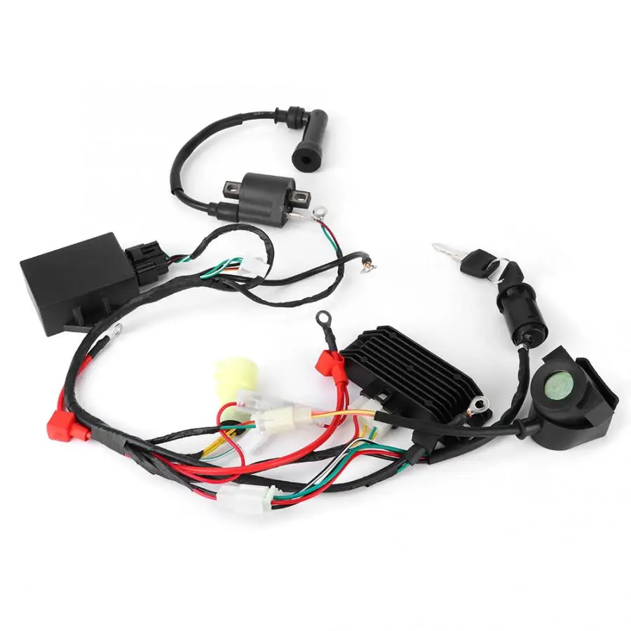 Wiring Harness Motorcycle CDI Wiring Harness Key Ignition Coil