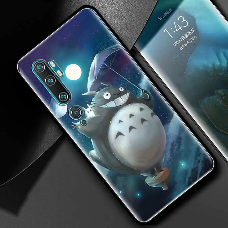Silicone Phone Case For Xiaomi Mi Poco X3 M3 M4 Pro X3 NFC 9T 10T Note 10 Lite Studio Ghibli Totoro Soft TPU Back Cover Coque