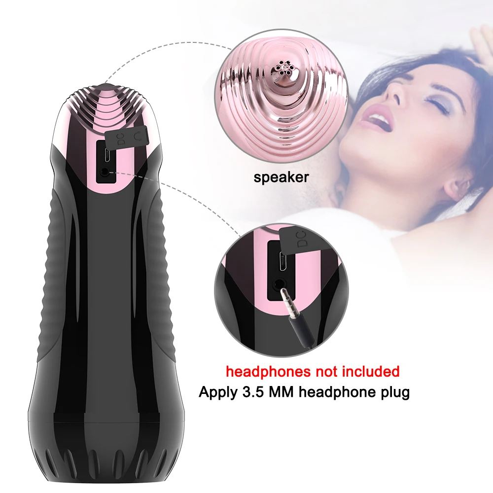  GUIMI Male Masturbator Cup Automatic Sex Toys for Men Sucking Oral Sex Artificial Vagina Clamping R