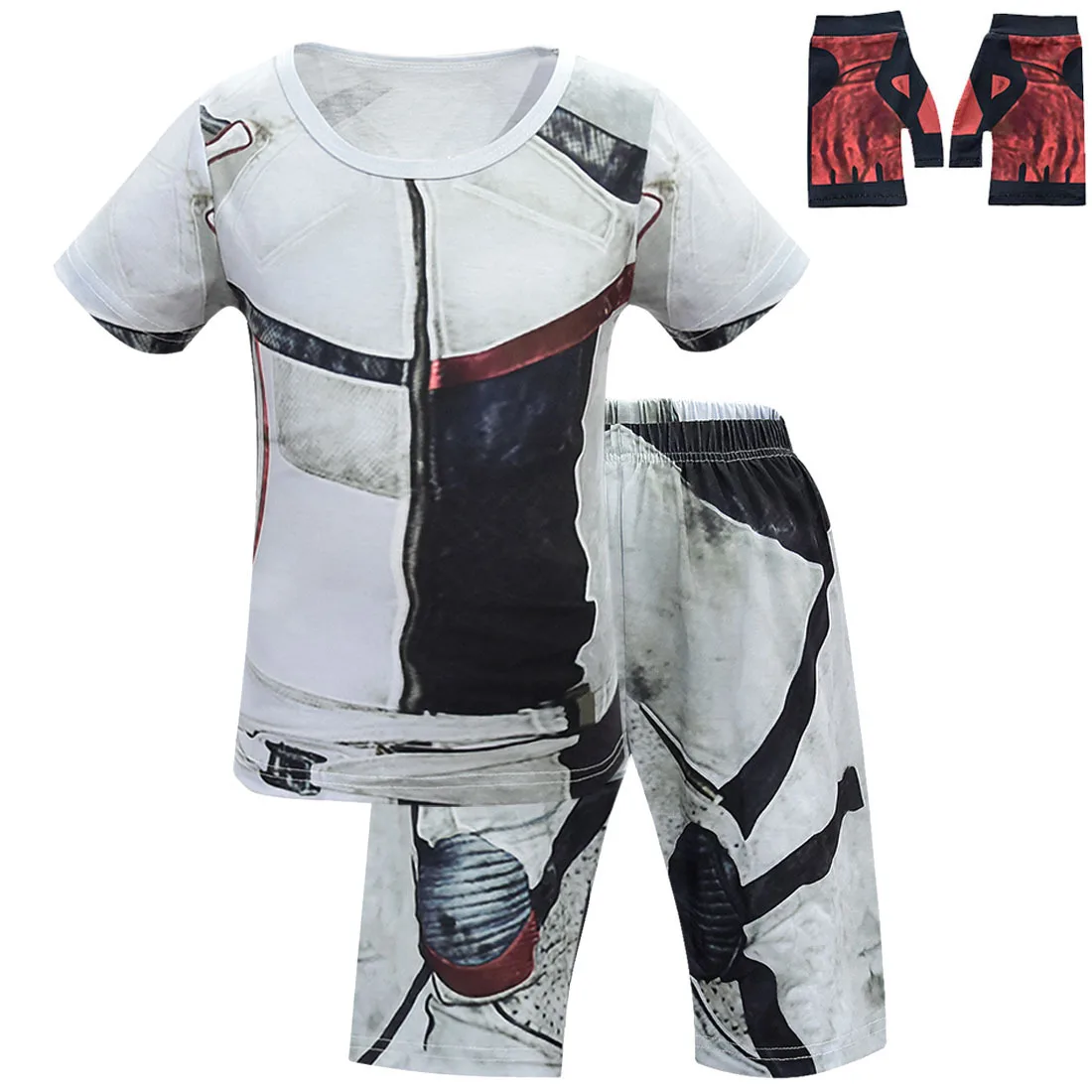 Hot selling Descendants 3 Carlos Gil clothes children's suit DJ Marshmelloed boys and girls pajamas halloween costume for kids