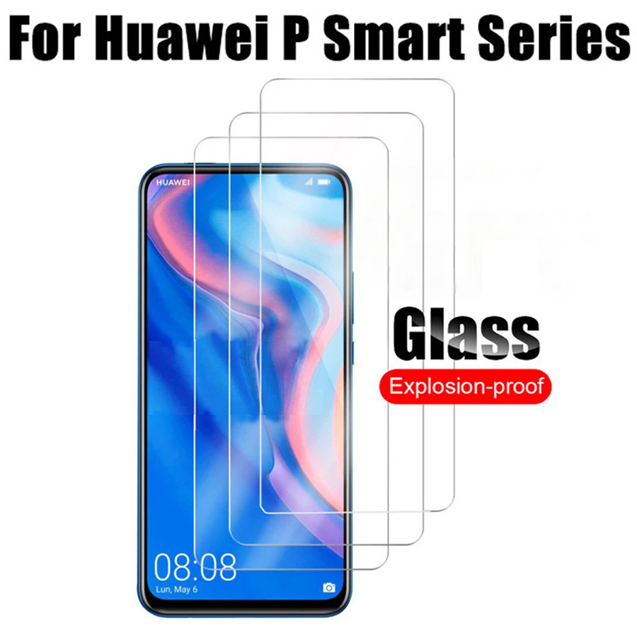3 шт. закаленное стекло для huawei p smart z plus pro 2018 2019 защитное Защита экрана на psmart smar smat