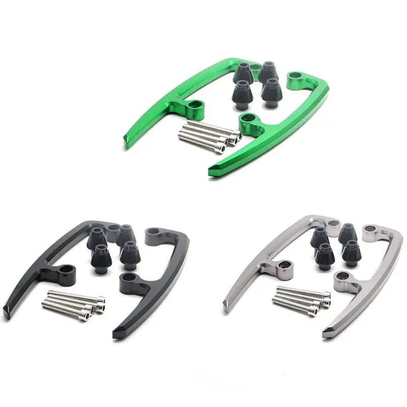 Motorcycle CNC Aluminum Rear Grab Bars Seat Passenger Rail Handle Armrest Arm Rests For Kawasaki Z650