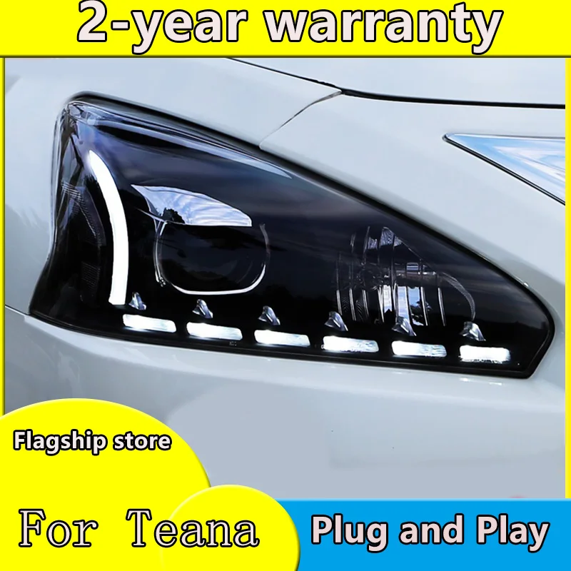 

Car Styling For Nissan Teana headlights 2013-2015 Teana led headlight Head Lamp led drl projector headlight H7 hid Bi-Xenon Lens