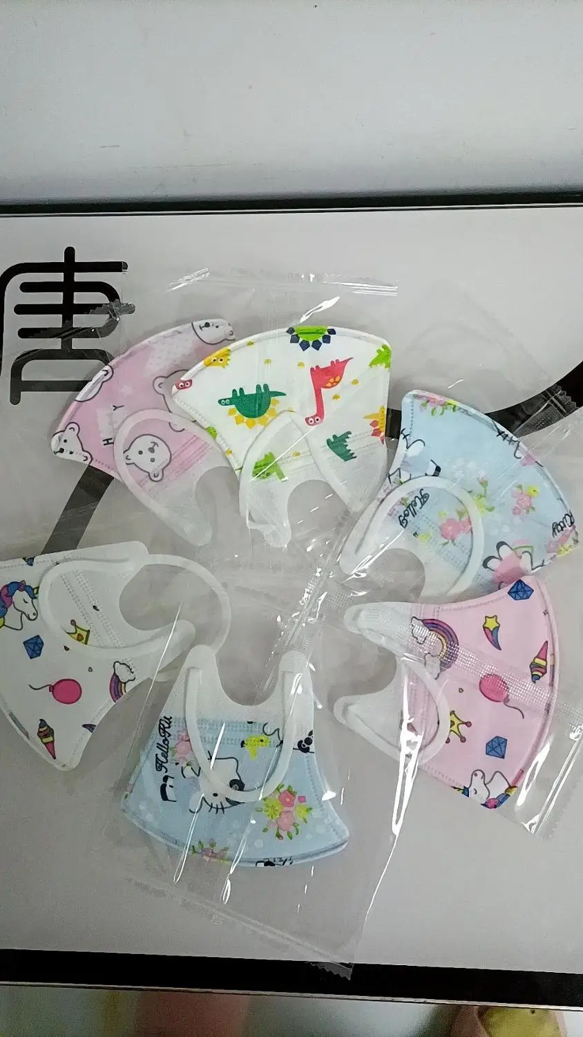 0-3 years old individually wrapped baby mask cartoon pattern pink blue animal 3D protective stereo newborn Facial lovely Niño 5