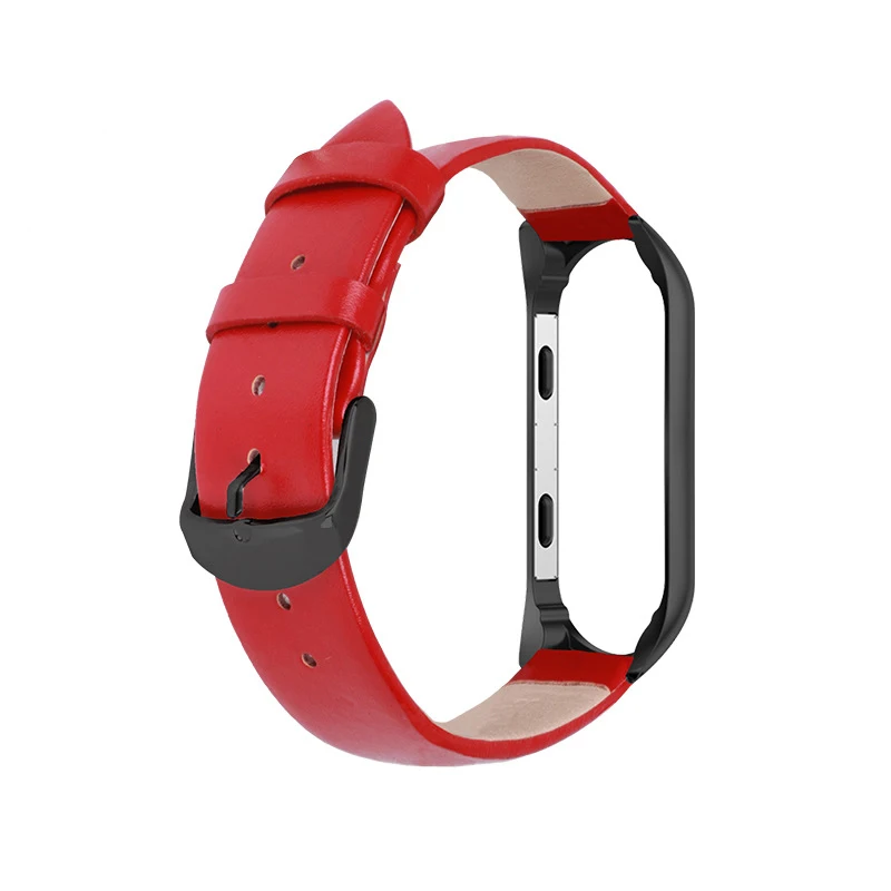 Новейший кожаный браслет MiBand 4 Замена ремешка смарт-браслет для Xiaomi Miband 4 Mi3 ремешок для Xiaomi MiBand 3 запястье