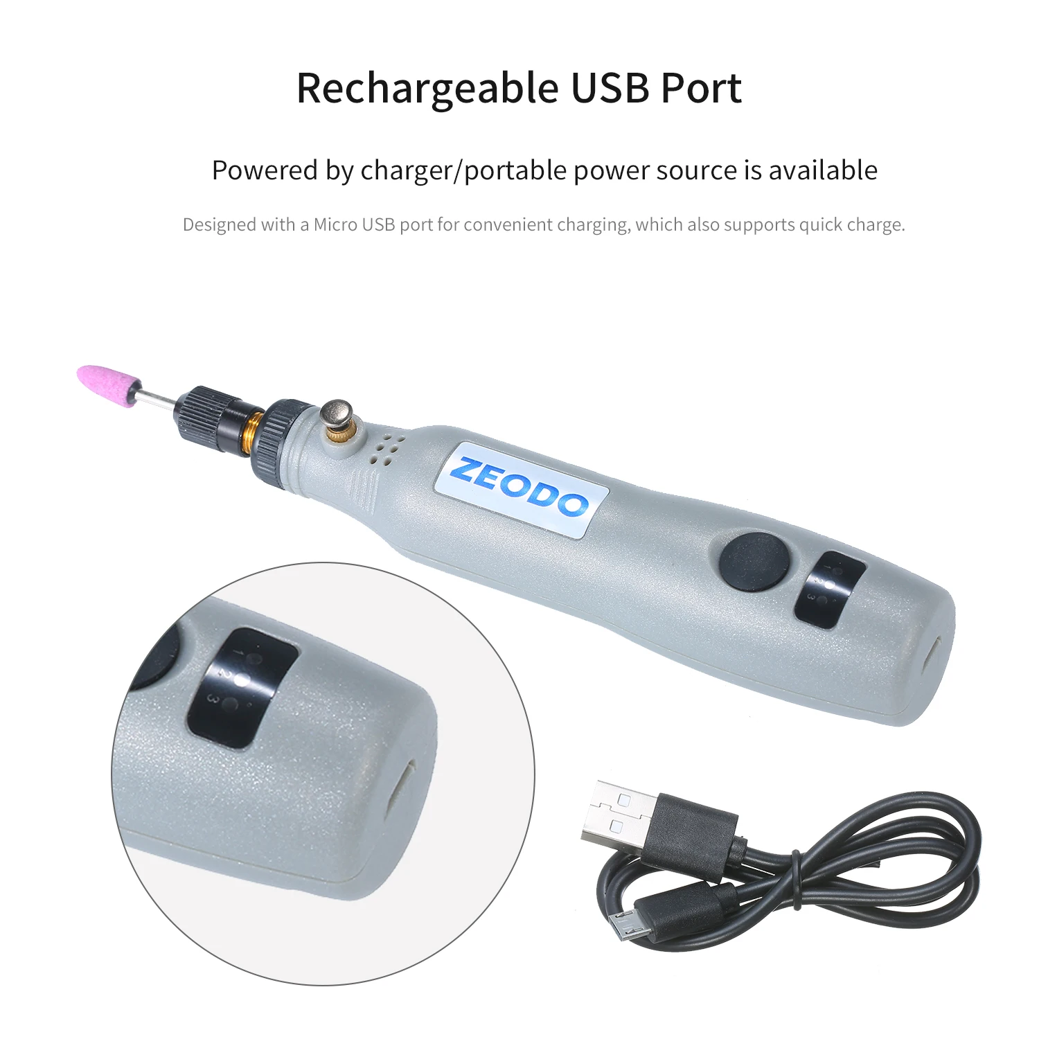 Набор для электрической шлифовальной машинки поворотный инструмент с USB