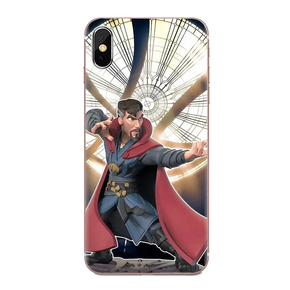 Силиконовый чехол-накладка Marvel Doctor со странным дизайном для Apple iPhone 11 Pro X XS Max XR 4 4S 5 5C 5S SE 6 6S 7 8 Plus - Цвет: as picture