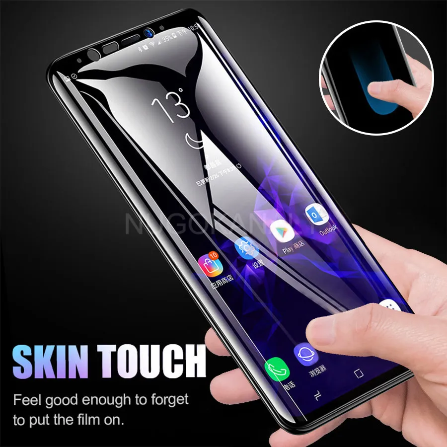 20D полное покрытие с изогнутыми краями закаленное стекло для Samsung Galaxy S10 S10e S9 S8 Note 10