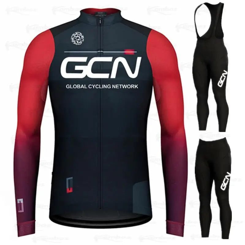 Новинка 2021 осенний комплект одежды GCN для велоспорта с длинным рукавом Мужская