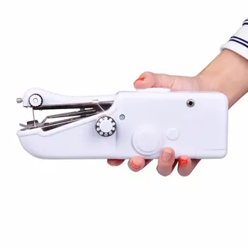 

Mini Handheld Manual Sewing Machine Mini Portable Handy Home Sewing Quick Hand-Held Single Stitch Handmade DIY Tool