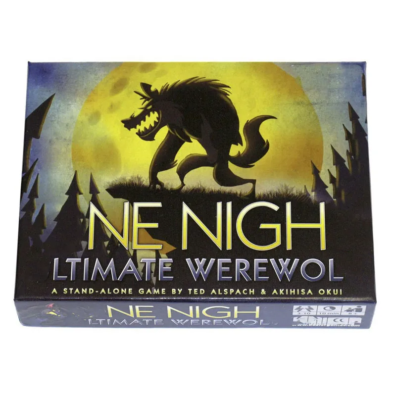 Ночь Ultimates Стандартный Werewolfs люкс коробка один набор настольной игры 3-10 плеер стол 10 мин быстрая игра игрушка подарок для ребенка