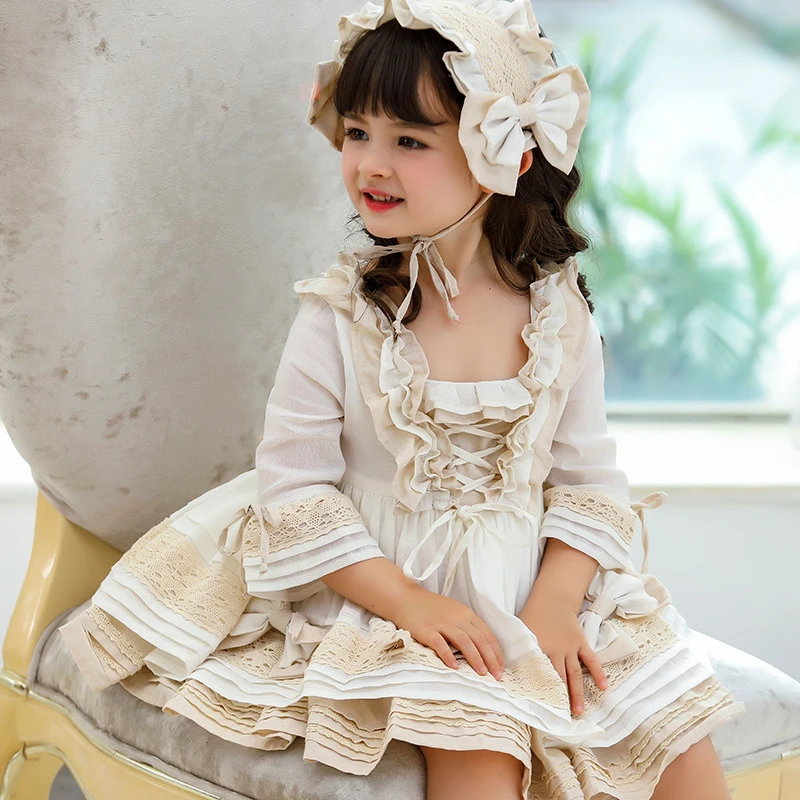 Vestido princesa español niña, ropa infantil algodón, Lolita, de fiesta, diseño Original|Vestidos| - AliExpress