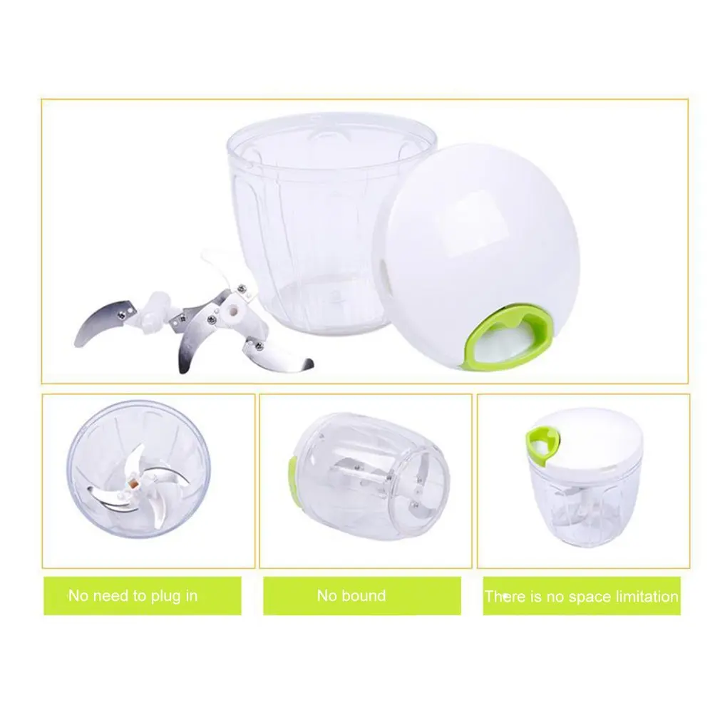 Manual Meat Grinder Chopper Garlic Cutter Safety and Non-toxicity Food Slicer Durable Portable Kitchen Gadgets Accessories