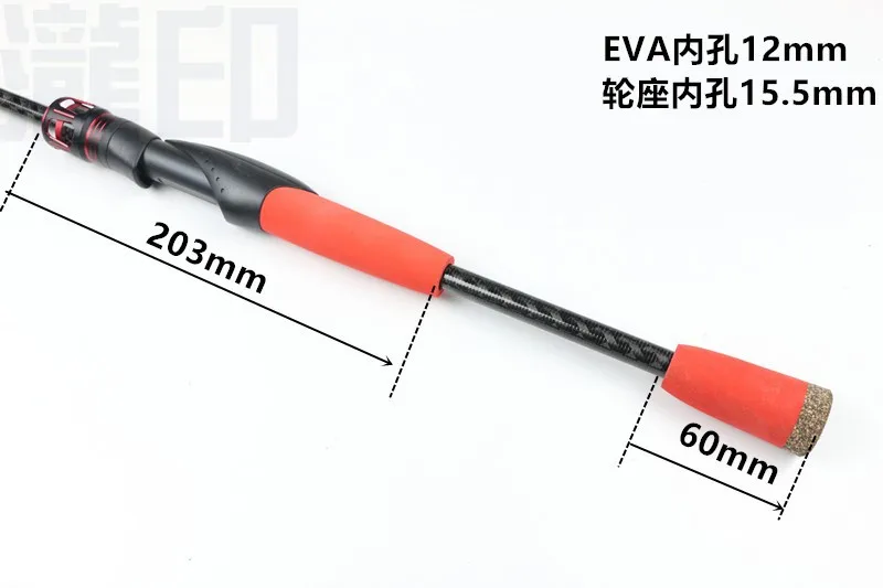 

DIY Lure Rod for Color Fishing Rod Handle Set Eva And Metal Parts Made in China Wheel Seat Straight Handle Pikestaff Number 28