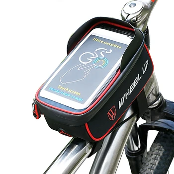 

ainproof Bicycle Bag Frame Front Top Tube Cycling Bag Reflective 6.5in Phone Case Touchscreen Bag MTB Bike Accessories