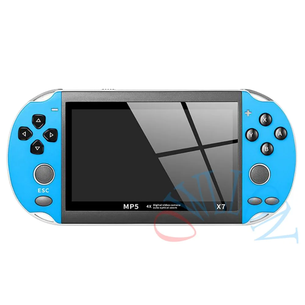 X7 Music Rechargeable Double Rocker Handheld Portable Game Console HD MP5 Camera 8G Movies LCD Kids Video