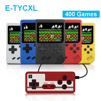 

E-TYCXL Retro Portable Mini Handheld Game Console 8-Bit 3.0 Inch Color LCD Kids Color Game Player Built-in 400 games