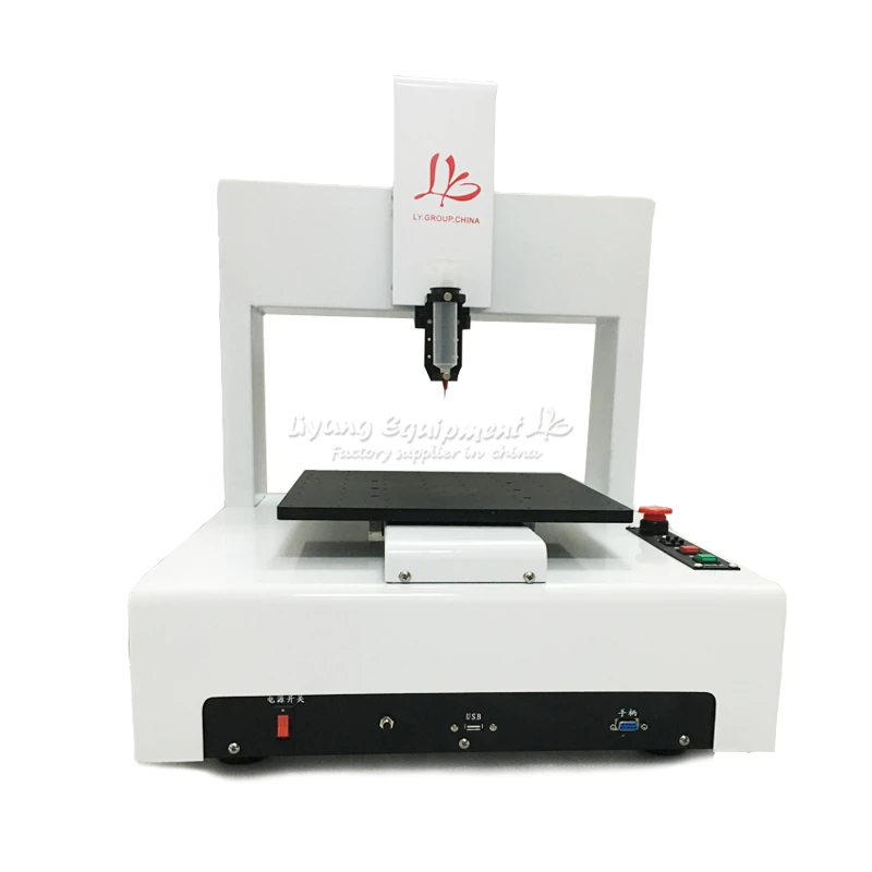 110V/220V LY-331 automatic glue dispenser 3 axis compatible for mobile frame glue dispensing works