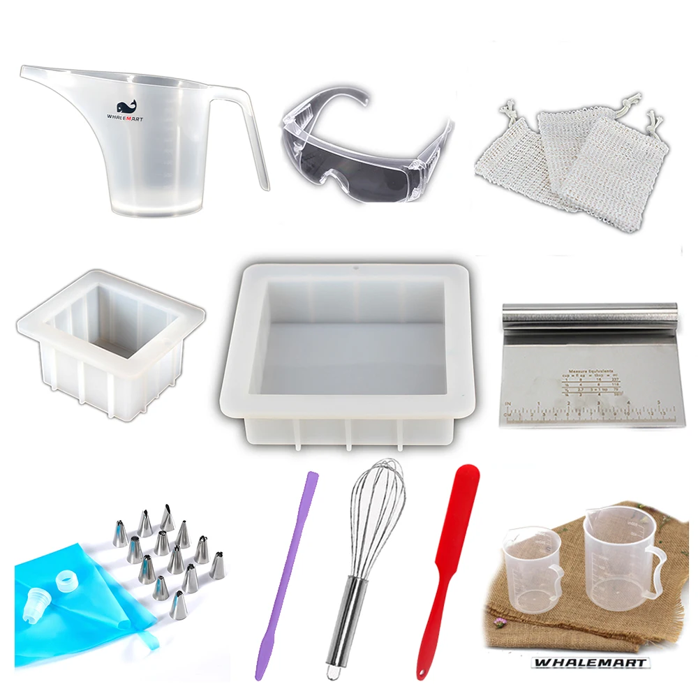 

Professional Handmade Soap Kits Silicone Loaf Mold With 13pcs Tools For Making Cold Soap Supplies Buy all