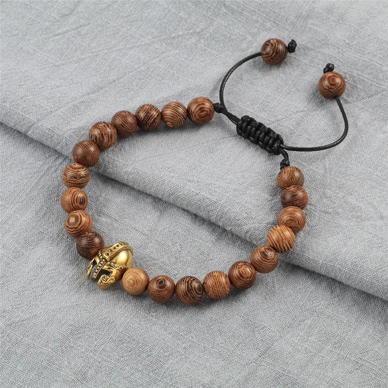 New Natural Wood Braided Bracelets Men Adjustable Meditation Stone Beads Bracelet Women Prayer Jewelry Yoga Bracelet Homme 8mm beaded bracelet stone bead bracelet natural stone bracelet