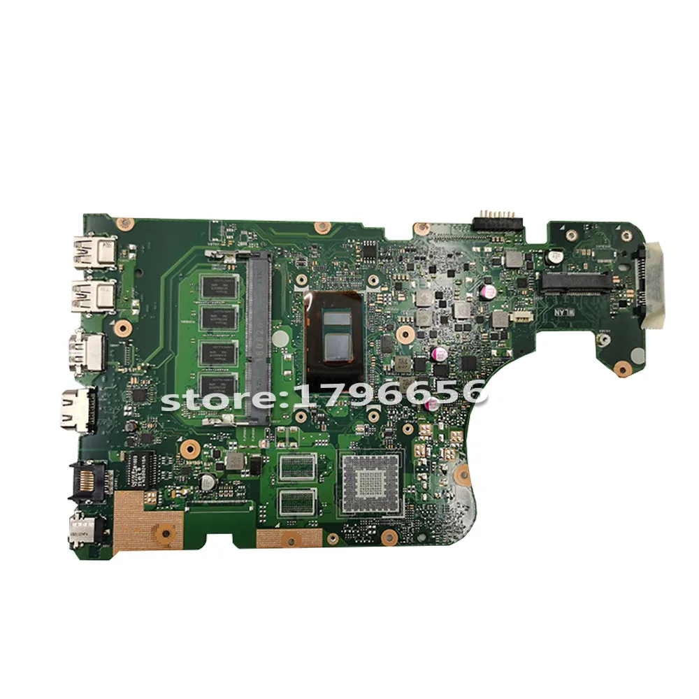 X555UA laptop motherboard For Asus X555UJ X555UF X555UJ X555UQ  Mainboard 100% test 4GB RAM I3-6100U CPU