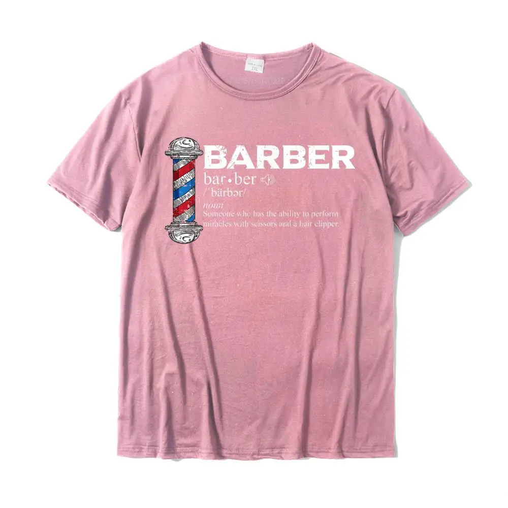 Custom Summer O Neck Tshirts Summer Fall Tops Shirt Short Sleeve for Men 2021 100% Cotton Party T-shirts Free Shipping Funny Barber Gift Hairstylist Hairdresser Barber T-Shirt__MZ22680 pink