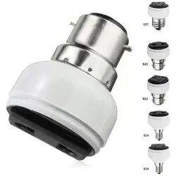 E27/b22/e14 Abs Us/eu Plug Connector Accessories Bulb Fixture Holder Adapter Bulb Lighting Lamp Socket White Base Screw D7O3