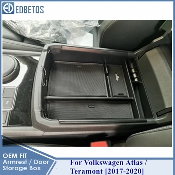 

Car Central Armrest Box Car Center Console Armrest Box Glove Box Secondary Storage For VW Volkswagen Atlas Teramont 2017-2020