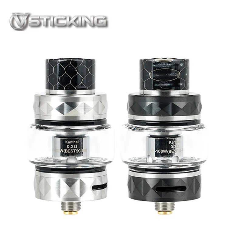 Зазор VSTICKING Vmesh Sub ohm Бак 4 мл емкость распылитель с 25 мм 0.2ohm 0.1ohm сетка катушка Vape