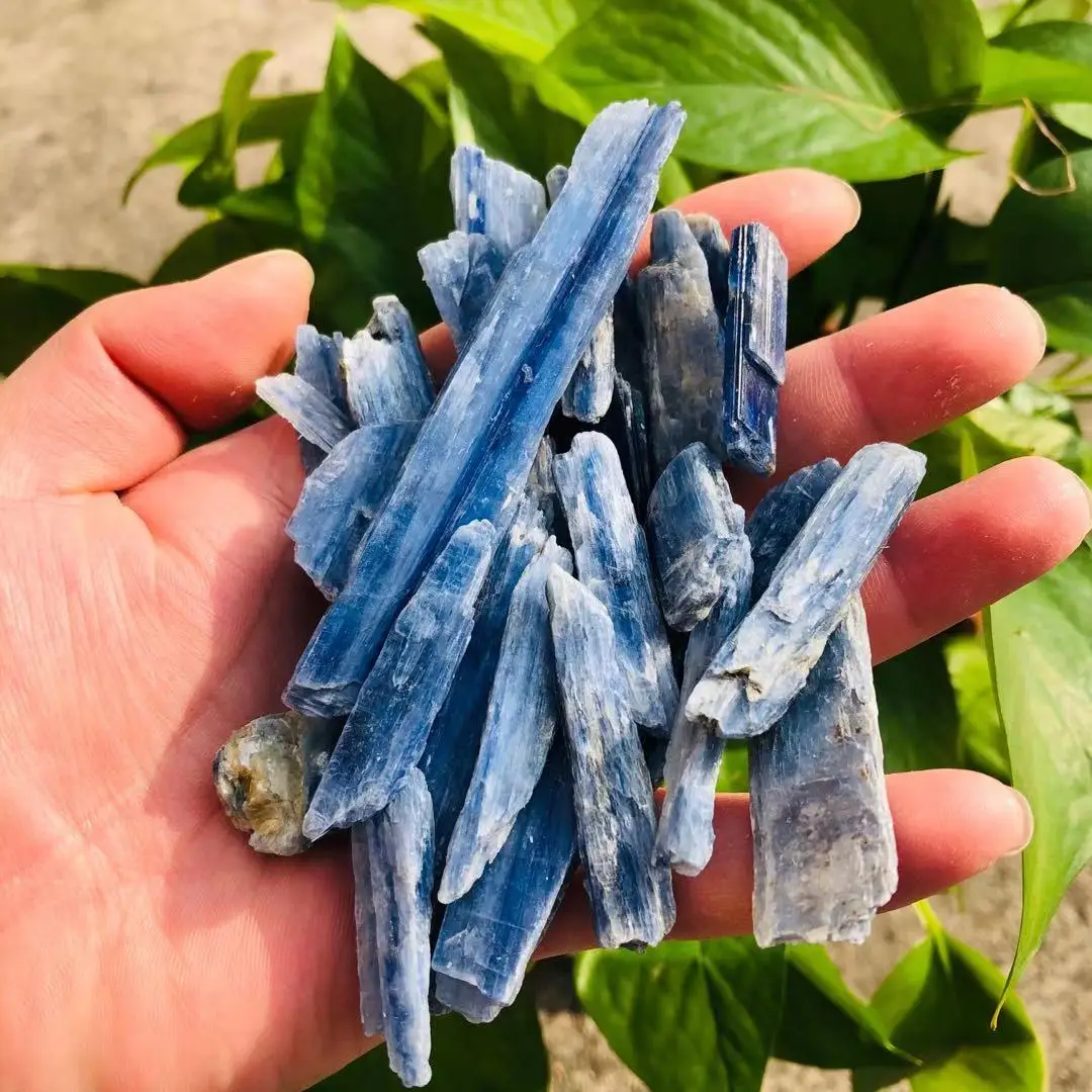 100g Wholesale Precious Natural Mineral Kyanite Crystal Specimen Stone Raw Blue Calcite Gemstone Chip For Reiki Healing | Дом и сад