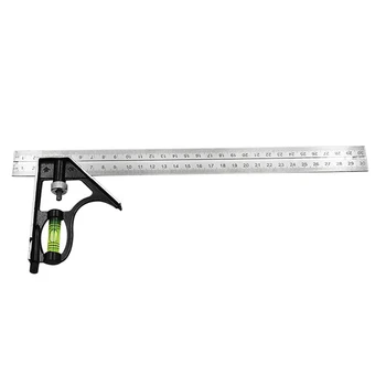 

Brand New 1pc Square Vials Angle Straight Ruler With 1pc Right Angle Ruler Measuring Tools