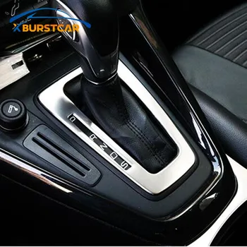 

Xburstcar Car Interior Stainless Shift Knob Panel Cover Trim Sticker for Ford Focus 4 MK4 2015 2016 2017 2018 LHD Accessories