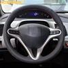 AOSRRUN Car-styling Leather Hand-stitched Car Steering Wheel Covers For Honda Civic 2005-2011 8th MK8 Car accessories ► Photo 1/2